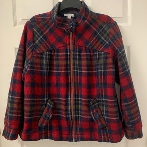 Relativity Vintage Buffalo Plaid  Jacket SZ 1X Wool Blend